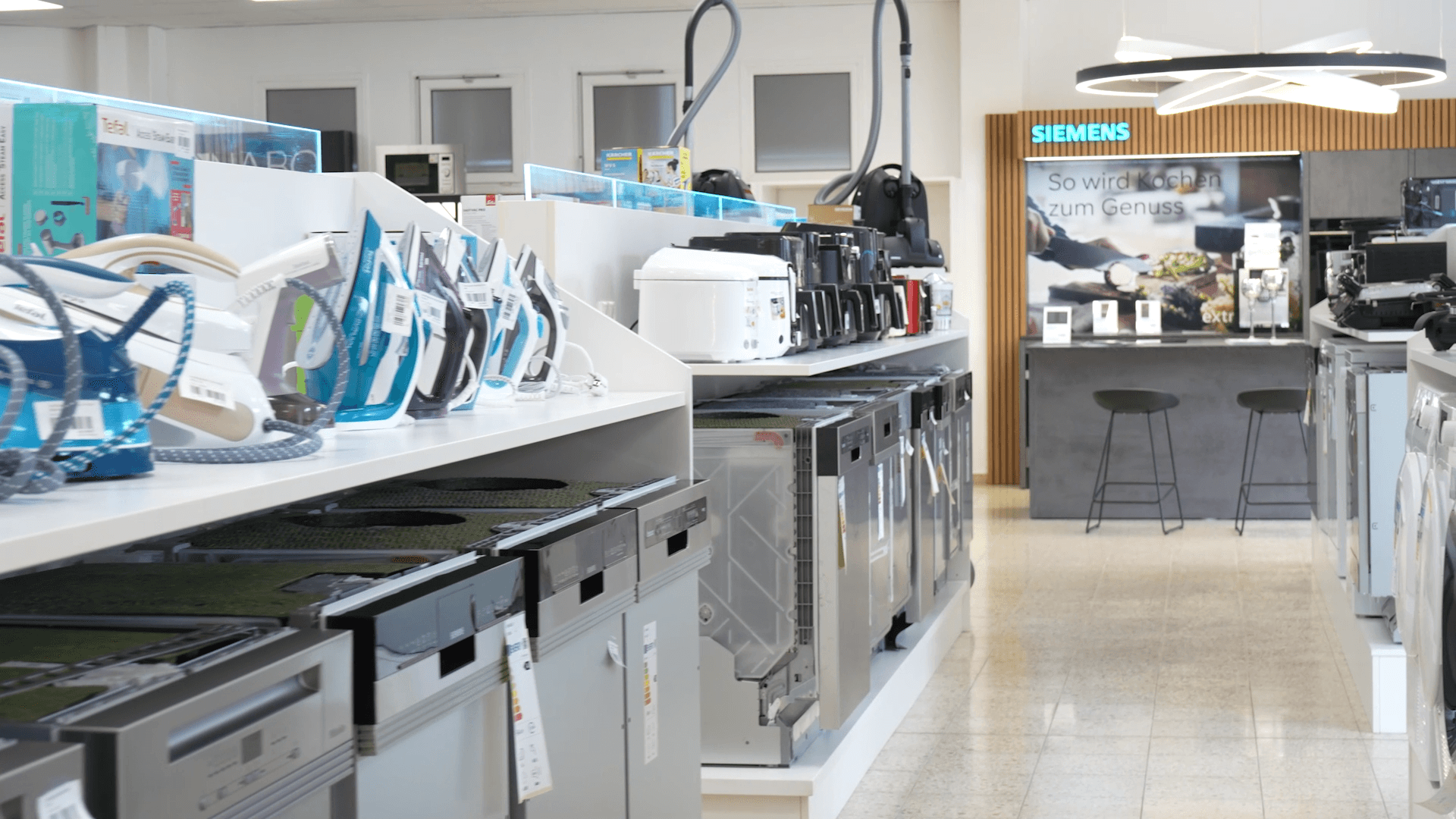 Elektrogeräte und Küchengeräte – Siemens Showroom
